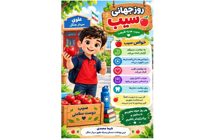 واحد بهداشت : روز سیب مبارک 1
