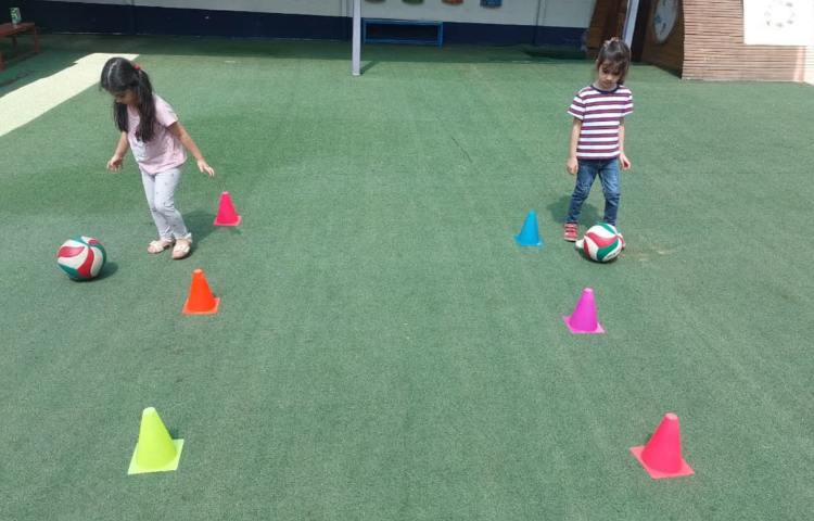 ورزش: نرمش و (بازی توپ و مانع) 3