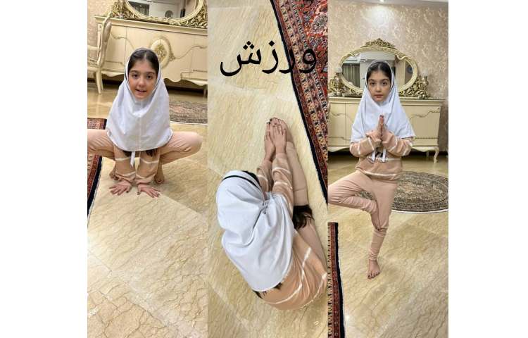 ورزش کردن در هفته ملی علوم،دختر خوبم هدیه عالی مراد