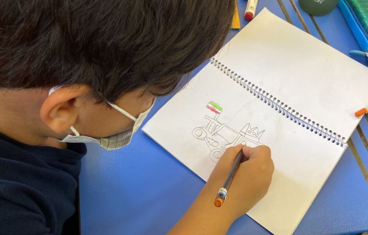 :پایه سوم مریخ،درس هنر و خلاقیت،آموزش ماشین فانتزی 4