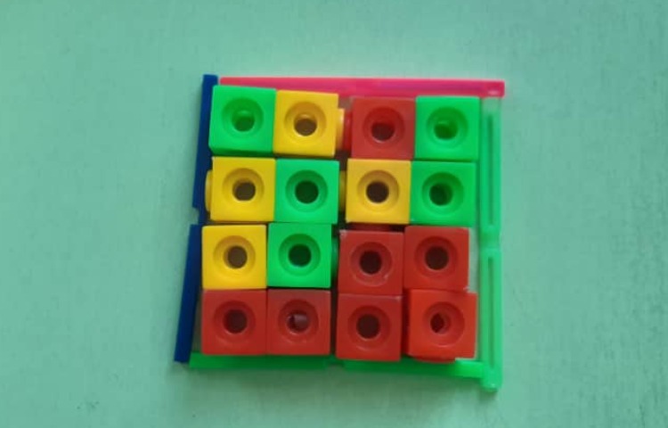 :پایه چهارم اندیشمندان، یادآوری مفهوم محیط و مساحت با بازی و چینه و چوب خط 12