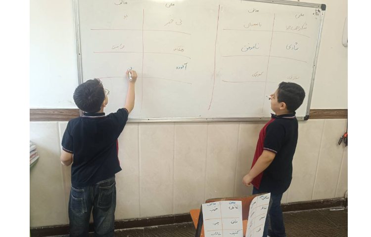 پرسش و پاسخ معنی و مخالف فارسی به روش بازی 6