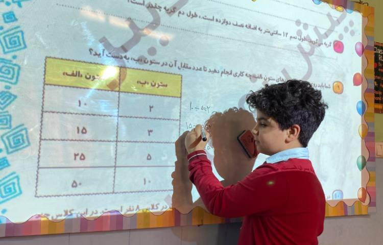 پسرهای ریاضیدانم در حال حل تمرینات مربوط به تقسیم 7