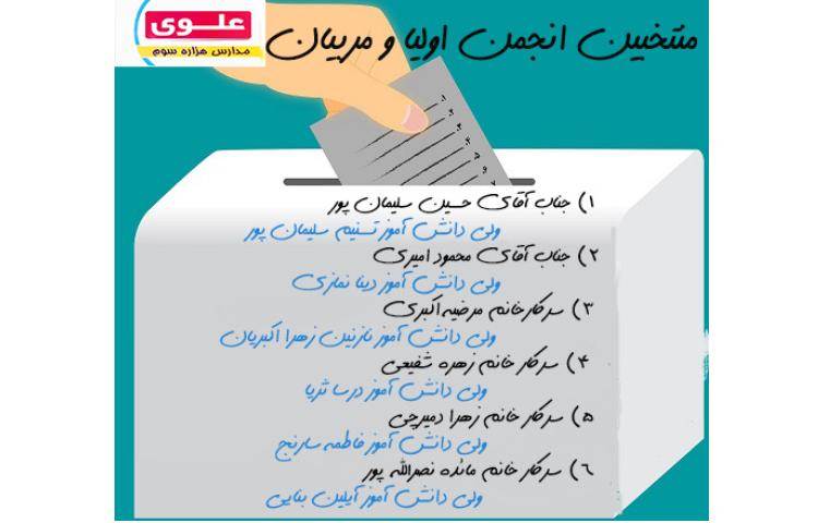 پوستر منتخبین انجمن اولیا و مربیان