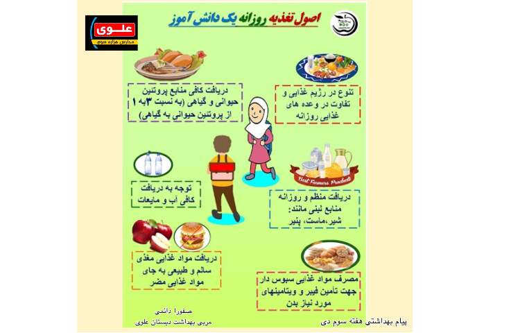 پیام بهداشتی هفته سوم دی / مربی بهداشت 3