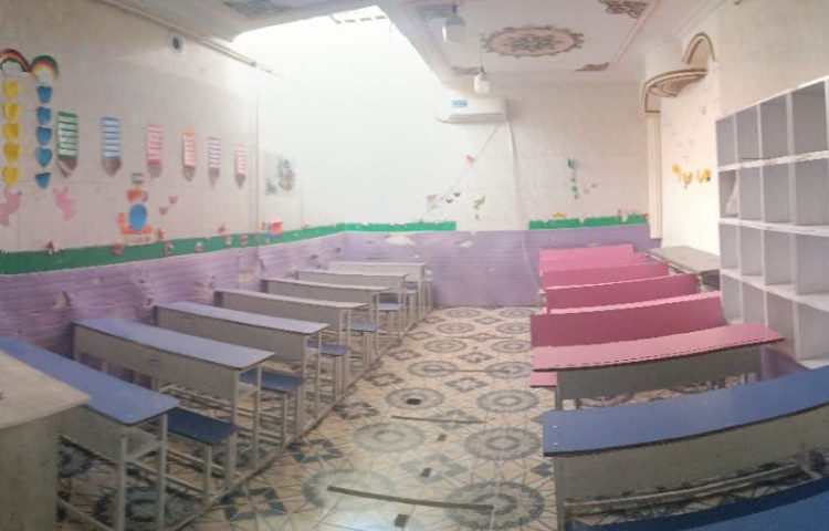 کلاس پیش‌دبستان و دبستان پسرانه تلاش دهدشت