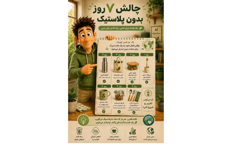 چالش 7 روز بدون پلاستیک 1