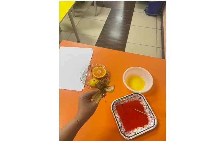 چاپ با میوه ها