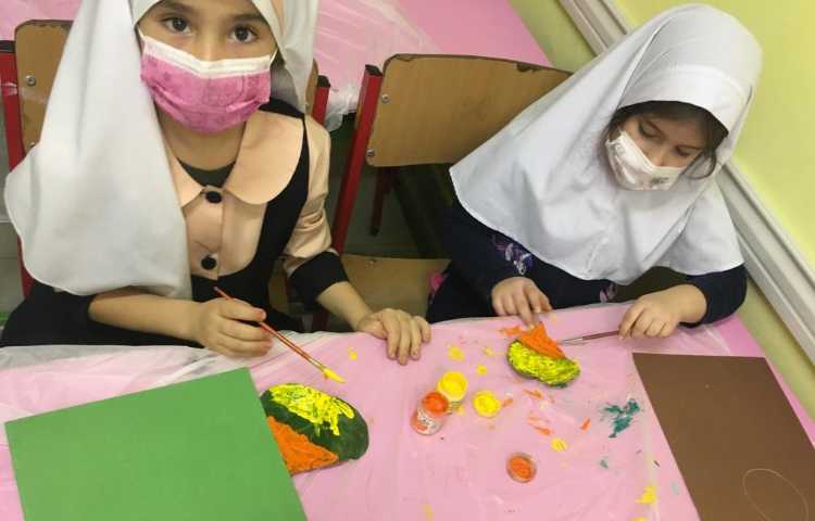 چاپ برگ کشیدن شکل آفتابگردان 3