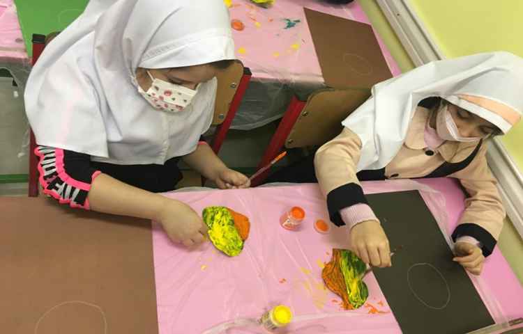 چاپ برگ کشیدن شکل آفتابگردان 5