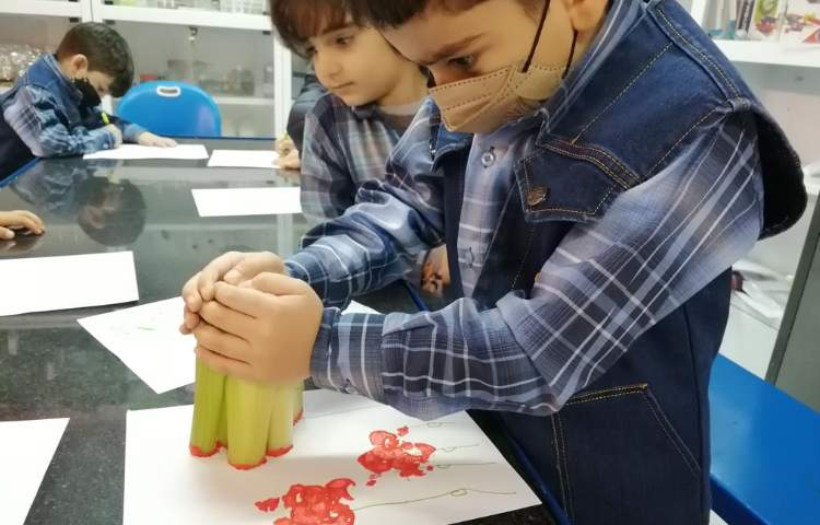 چاپ رنگی زیبا با سبزیجات 1