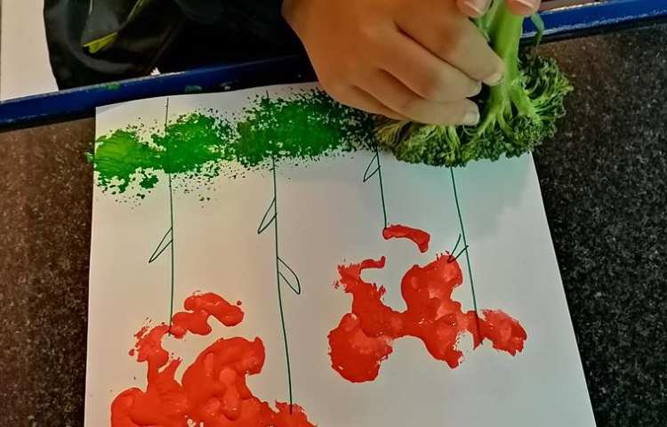 چاپ رنگی زیبا با سبزیجات 5