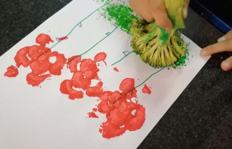 چاپ رنگی زیبا با سبزیجات 6