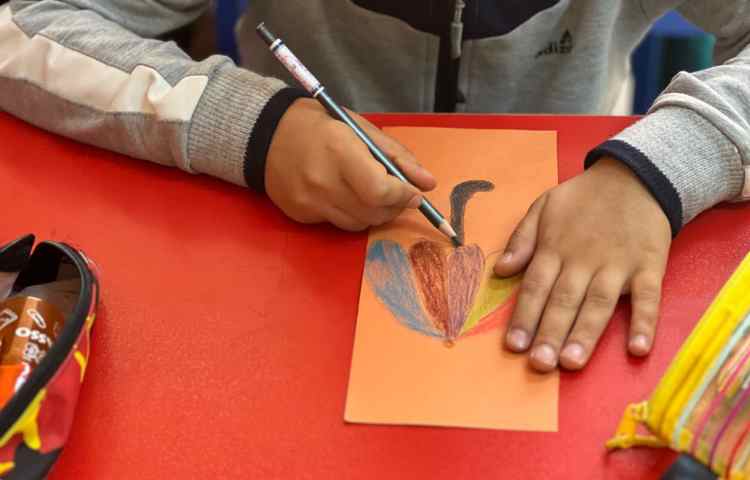 چتر رنگی بابرگ های پاییزی 10