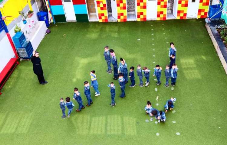 :چیدمان حروف پدر با ایستادن نوآموزان 1