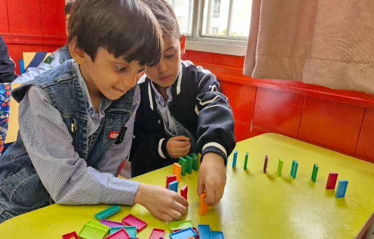 چیدمان حلزونی دومینو 2