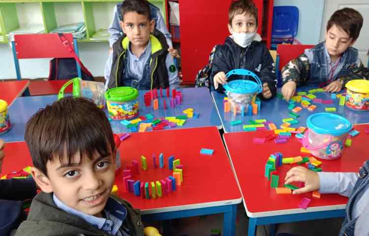 چیدمان گردی شکل دومینوها 8