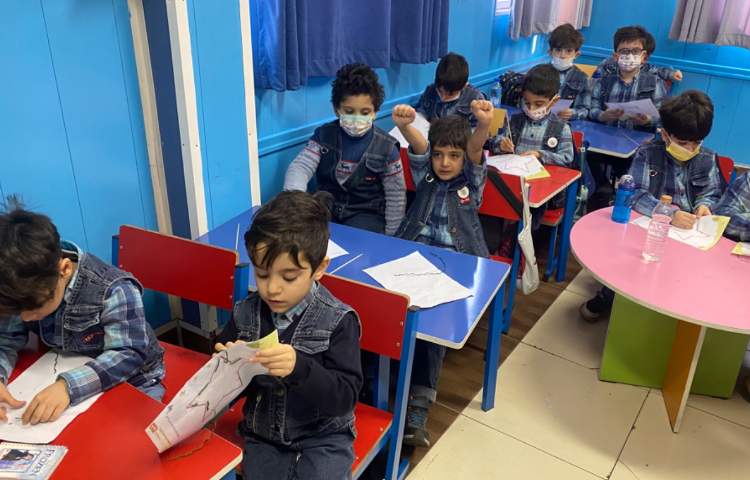 :کاربرگ افزایش ضریب هوشی و مهارت دست ورزی، کلاس قاصدک 3