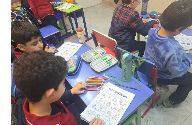 کاربرگ برای درک مفهوم سبک و سنگین 2