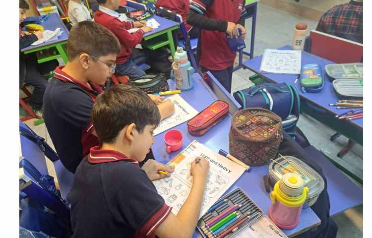 کاربرگ برای درک مفهوم سبک و سنگین 5