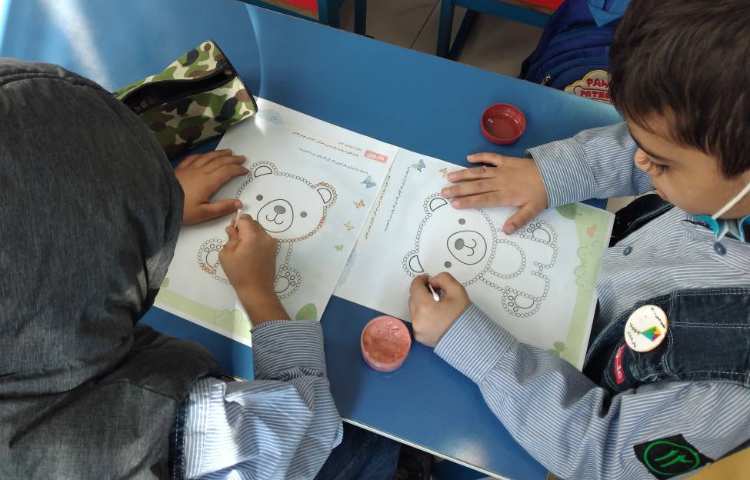 کاربرگ چاپ با رنگ و گوش پاکن 1