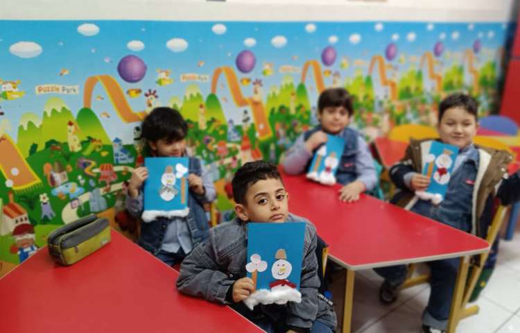 کاردستی آدم برفی 5