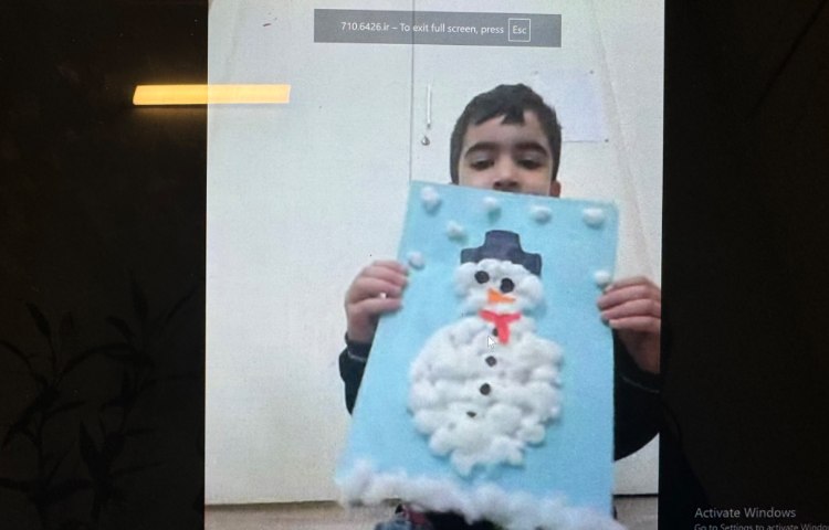 کاردستی آدم برفی 6