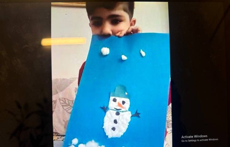 کاردستی آدم برفی