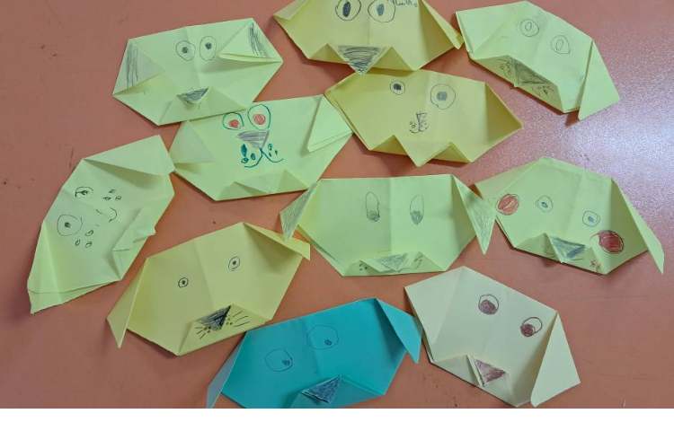 کاردستی اریگامی سگ