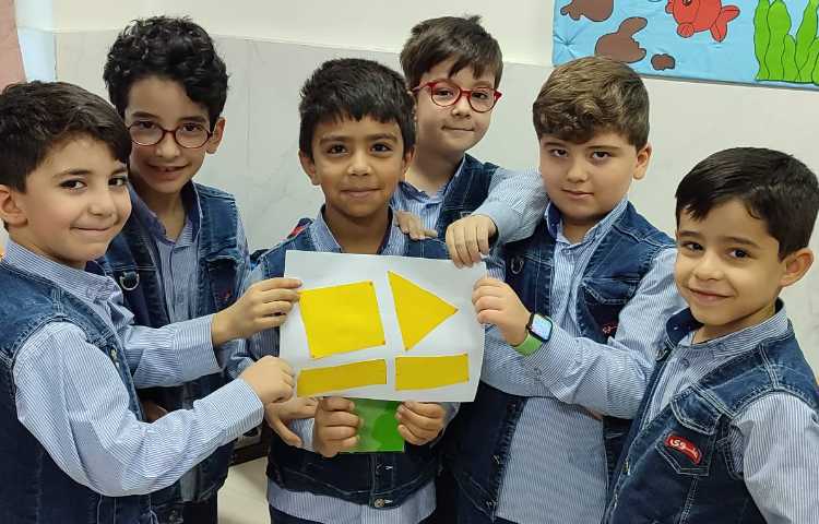 کاردستی اشکال هندسی تم 5 ریاضی 1