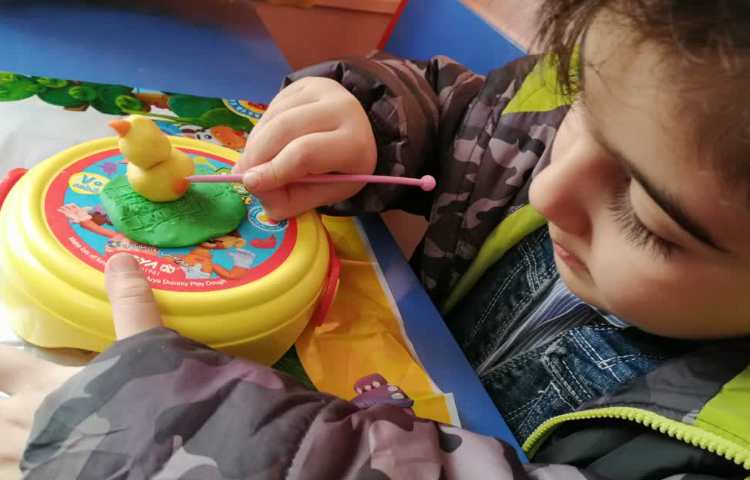 کاردستی با خمیربازی،جوجه 4