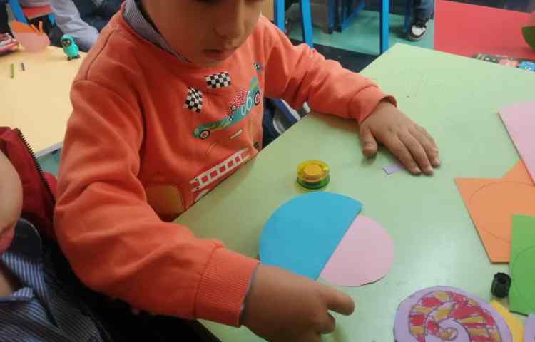 کاردستی با شکل دایره 5