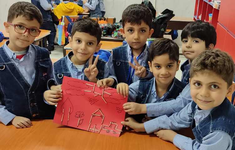 کاردستی با چوب کبریت درس ریاضی 4