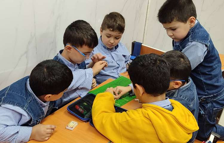 کاردستی با چوب کبریت درس ریاضی 5