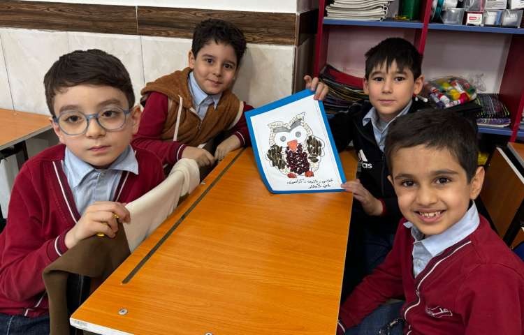 کاردستی جغد (خلاقیت در درس (ج)) 2