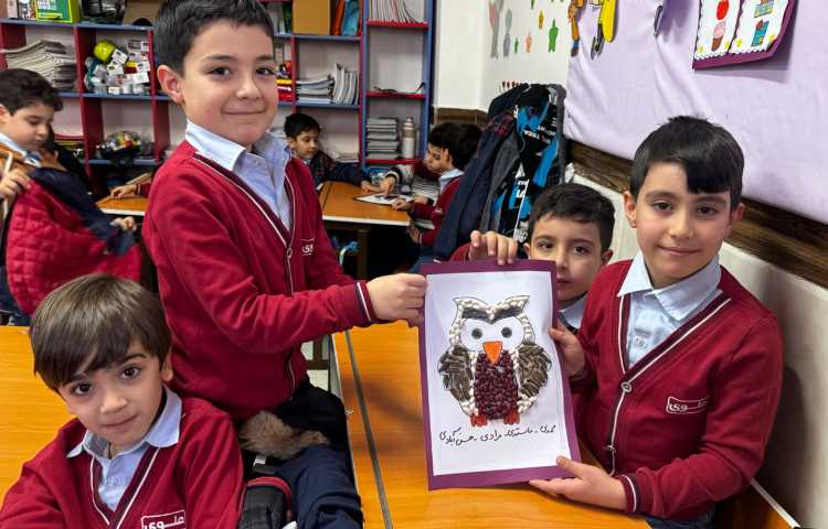 کاردستی جغد (خلاقیت در درس (ج)) 6