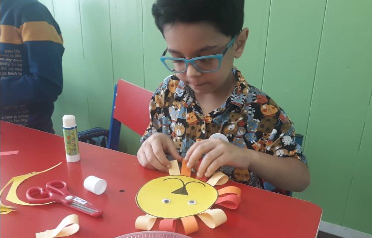 :کاردستی حیوانات وحشی (شیر)، کلاس گیلاس 1