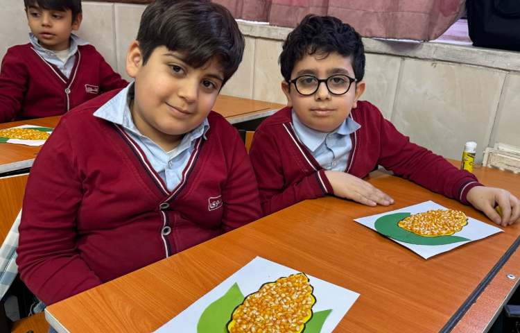 کاردستی ذرت برای نشانه ذال