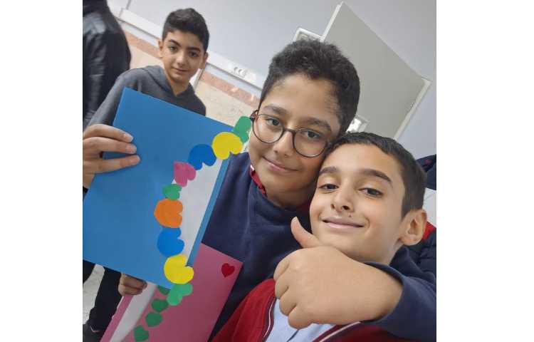 کاردستی روز کارت پستال،کلاس ششم خانم محمدی 7