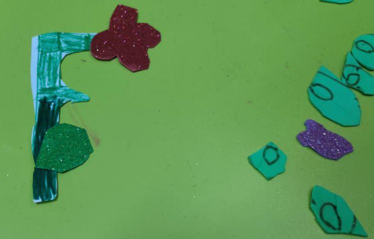 کاردستی زبان انگلیسی فعالیت دستورزی حرف F f 3