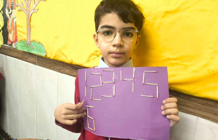 کاردستی ساخت اعداد دیجیتالی 7