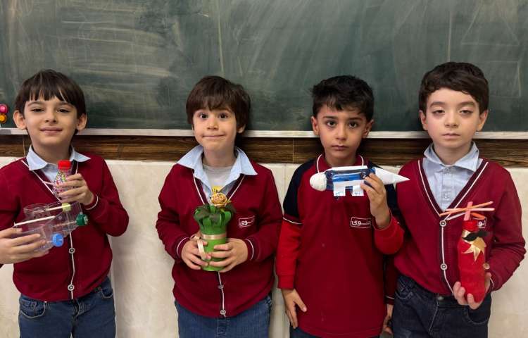 کاردستی علوم با استفاده از وسایل دورریختنی 4