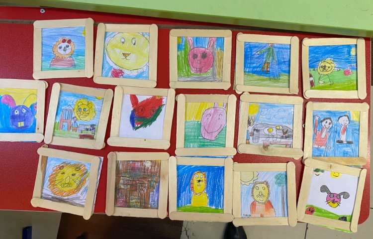 :کاردستی قاب عکس، کلاس انگور 1