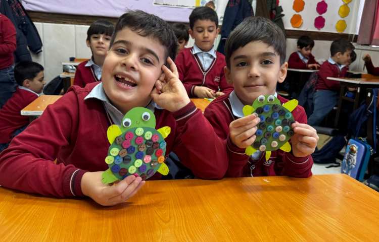 کاردستی لاک پشت برای تدریس نشانه‌ی (لام) 4