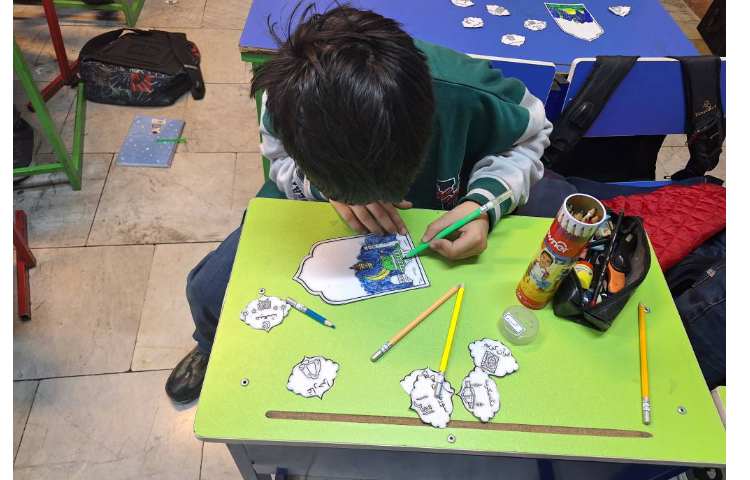 کاردستی مبعث ،پایه سوم خانم جعفری 1