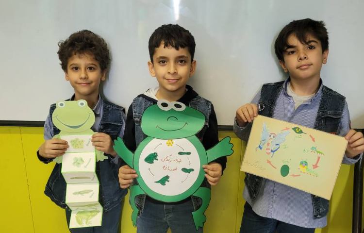 کاردستی مربوط به چرخه ی رشد جانوران 1