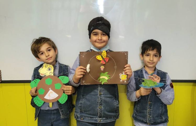 کاردستی مربوط به چرخه ی رشد جانوران 3