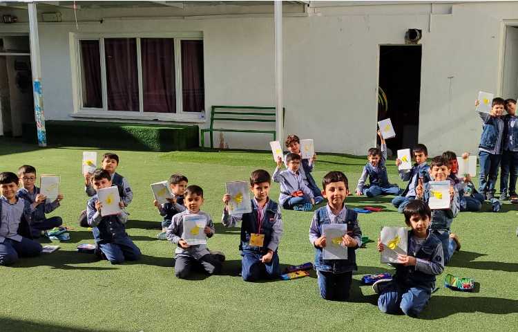 کاردستی نشانه (اُ) (ک) اردک درس فارسی