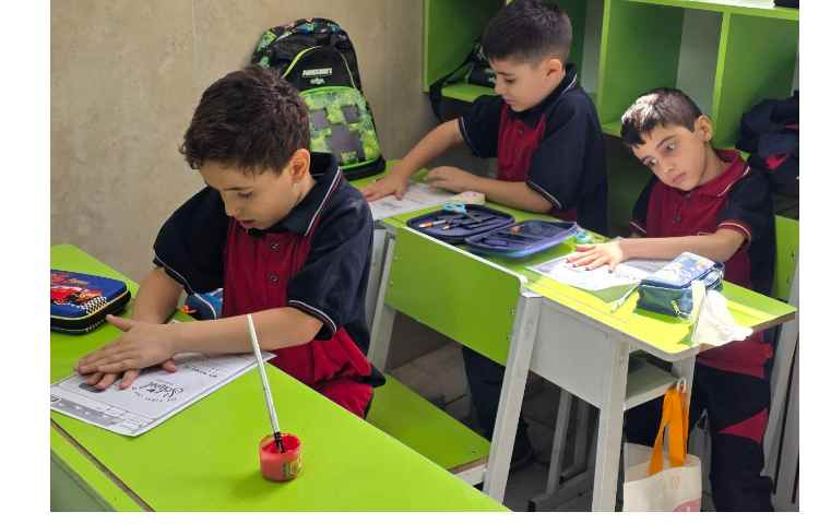 کاردستی و انجام کاربرگ my first of school جهت خوش آمدگویی 10