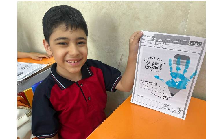 کاردستی و انجام کاربرگ my first day of school جهت خوش آمدگویی 11